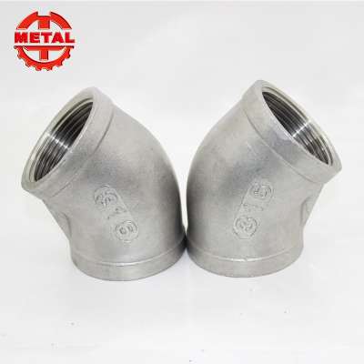 OD 3/8 Stainless Steel Female Threaded Double Ferrule Equal Union Tee Fittings